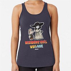 Paper Resident Evil Village Resident T-Shirt Racerback Tank Top