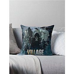 Resident Evil Village Poster throw blanket metal print tapestry throw pillow