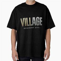 Resident Evil Village Logo Zipped Hoodie Resident Gift Resident T-Shirt Oversized T-Shirt