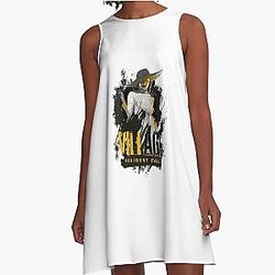 Creative Survival Horror Video Game Alluring Resident Evil Village Lady Dimitrescu Classic A Line Dress