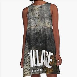 Resident Evil Village Fan Art A Line Dress
