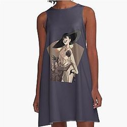 Retro Resident Evil Village For Movie Fan A-Line Dress