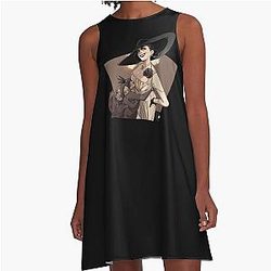 Lady Dimitrescu Resident Evil Village R8 A-Linie Kleid