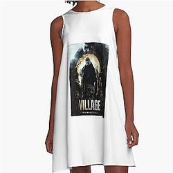 Creative Survival Horror Video Game Resident Evil Village Chris Redfield Collection Graphic Dress