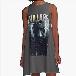 Resident Evil Village Resident Gift T-Shirt A-Line Dress