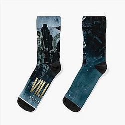 Resident Evil Village Poster throw blanket metal print tapestry Socks