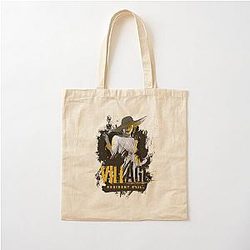 Creative Survival Horror Game Alluring Resident Evil Village Lady Dimitrescu Fans Cotton Tote Bag