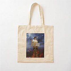Retro Resident Evil Village Alcina Dimitrescu Gift Music Fans Cotton Tote Bag