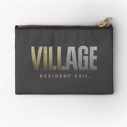 Resident Evil Village Logo Zipped Hoodie Resident gift Resident T-Shirt Zipper Pouch