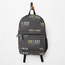 Resident Evil Village Logo Zipped Hoodie Resident Gift Resident T-Shirt Backpack