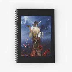 Retro Resident Evil Village Alcina Dimitrescu Gifts Music Spiral Notebook