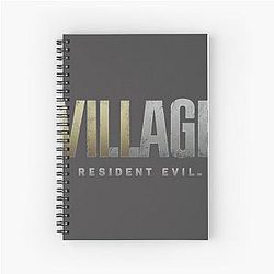 Resident Evil Village Logo Lightweight Hoodie Resident Gift T-Shirt Spiral Notebook