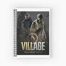 Survival Horror Video Game Resident Evil Village Gift Vintage Spiral Notebook