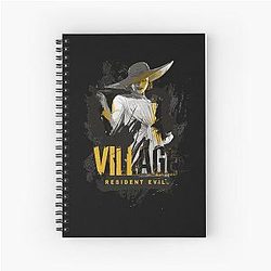 Funny Men's Resident Evil Village Lady Dimitrescu Spiral Notebook