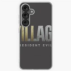 Resident Evil Village Logo on white Lightweight Hoodie Resident gift Resident T Shirt Samsung Galaxy Soft Case
