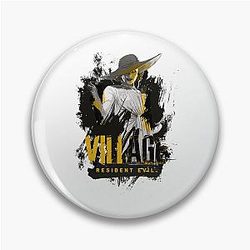 Creative Survival Horror Resident Evil Village Lady Dimitrescu Classic Fans Pin