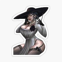 Lady Dimitrescu from Resident Evil Village Sticker