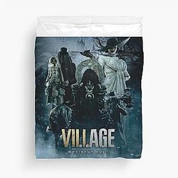 Resident Evil Village Poster throw blanket or metal print tapestry duvet cover