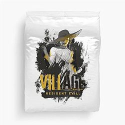 Creative Survival Horror Resident Evil Village Lady Dimitrescu Fans Duvet Cover