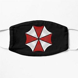 Resident Evil Face Masks - Umbrella corporation resident evil mask shirt design Flat Mask RB1201 [ID555631]