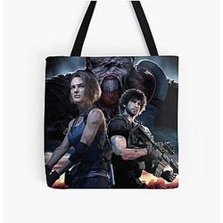 Resident Evil 가방 - Resident Evil 3 Remake 벽지 모든 위에 인쇄 토트 백 RB1201 [ID555829]