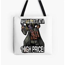 Resident Evil Bags - Resident Evil 4 Merchant (Quotes # 3) (Black OutLine) All Over Print Tote Bag RB1201 [ID555823]