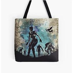 Resident Evil Bags - Jill Valentine Resident Evil Minimalist Art All Over Print Tote Bag RB1201 [ID555822]