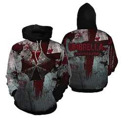 Resident Evil Umbrella Corporation 3D Hoodie 