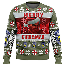 Chrismas Chris Redfield Bloodline Resident Evil Ugly Christmas Sweater