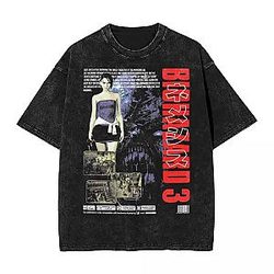 Biohazard Creature Graphic PTTT0304 Washed  Resident Evil T-Shirts