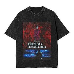 Ropa Hombre PTTT0304  Washed Resident Evil T-Shirts