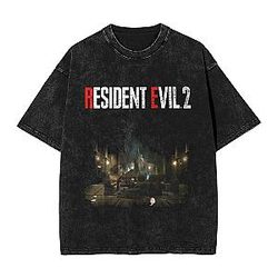Classic Poster 2 PTTT0304 Washed Resident Evil T-Shirts