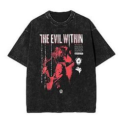 Classic Game Cover PTTT0304 Washed  Resident Evil T-Shirts