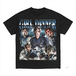 Girl Dinner Leon LA2606 Resident Evil T-Shirts
