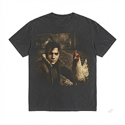 Leon and Chicken LA2606 Resident Evil T-Shirts