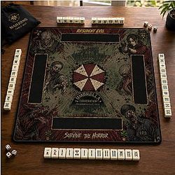 Resident Evil Umbrella Grunge Mahjong Mat