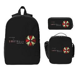 Movie Game Corporation Umbrellas Resident Evil Backpacks Set