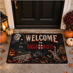 Raccoon City Resident Evil Halloween Doormat