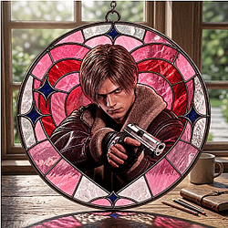 Leon Kennedy Resident Evil Suncatcher