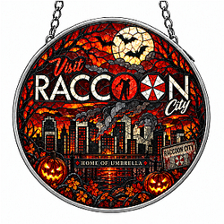 Visit Raccoon City PTTT1109 Halloween  Resident Evil Suncatcher