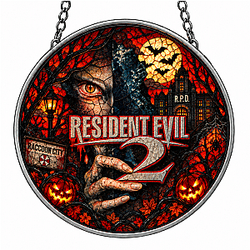 Raccoon City PTTT1109 Halloween  Resident Evil Suncatcher