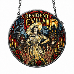 Village Lady Dimitrescu Halloween PTTT1109  Resident Evil Suncatcher