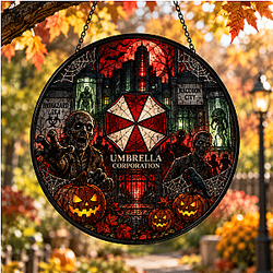 Umbrella Mansion DTNK1509 Resident Evil Halloween Suncatcher