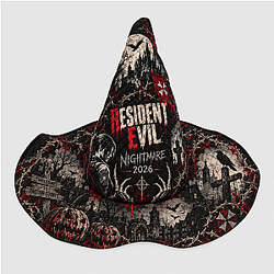 Resident Evil Nightmare 2026 Quilted Witch Hat NTT1609  Resident Evil Halloween Quilted Witch Hat