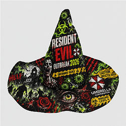 Resident Evil Outbreak 2026 Quilted Witch Hat NTT1609  Resident Evil Halloween Quilted Witch Hat