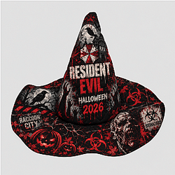 Resident Evil Halloween Quilted Witch Hat NTT1609  Resident Evil Halloween Quilted Witch Hat