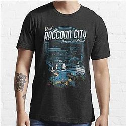Resident Evil T-Shirts - Visit Raccoon City Residentevil Essential T-Shirt [ID557319]