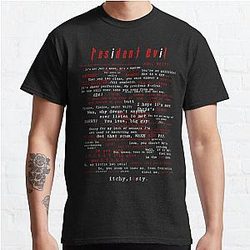 Resident Evil T-Shirts - Resident Evil Quotes Classic T-Shirt RB1201 [ID555975]