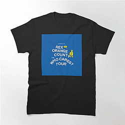 Rex Orange County T-shirt - Blue Tour Rex Classic T-Shirt