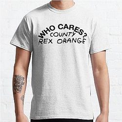 Rex Orange County T-Shirts - Rex Orange County Merch Who Cares Classic T-Shirt RB2307